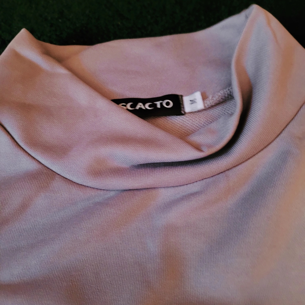 Gray Turtleneck Top